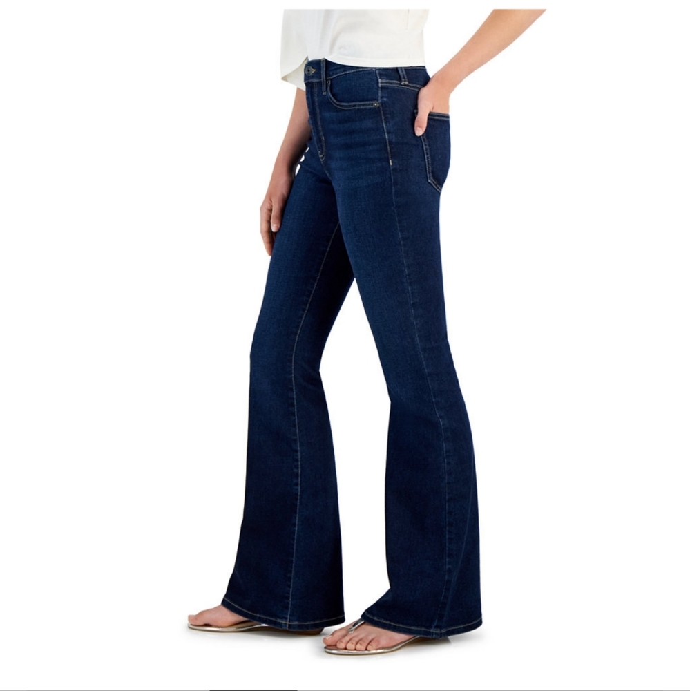 Celebrity pink high rise flares